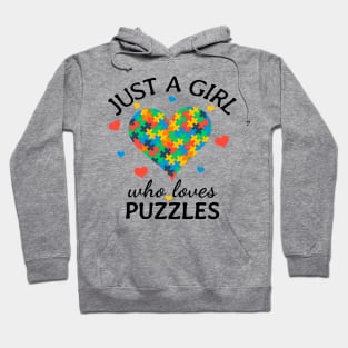 Just a Girl Who Loves puzzles Gift Hoodie